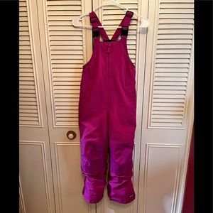 Lands end pink snow bibs